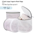 thumbnail image 2 of Bolsa de malla para lavandería, bolsa de lavado de sujetador para lencería, ropa interior, prendas delicadas (juego de 3), bolsa de protección y lavado de ropa interior antideformación para, 2 of 5