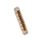 thumbnail image 4 of Puente de sillín de rodillos Eigraketly con conjunto de reemplazo de agujero de poste pieza trasera de bloqueo guitarras eléctricas de 6 Accesorios para instrumentos musicales Oro, 4 of 6