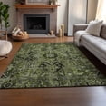 thumbnail image 6 of Addison Rugs Mayfield Washable Traditional Oriental Olive Rectangle Rug, 3' x 5', 6 of 6