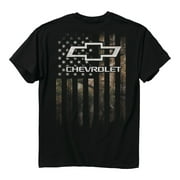GMC-CHEVY CAMO ACCENT FLAG XL Cotton Chevrolet T-shirt Black Adult Men's Short Sleeve T-shirt