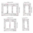 thumbnail image 2 of Yayeee Rocker Switch Wall Plate 3-Gang 6.5"x4.6" Home Decorative Outlet Cover, Cartoon Elephant, 2 of 6