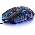 thumbnail image 1 of Gaming Mouse Wired, 6-Button 3200DPI Adjustable - RGB Breathing LED Lights, Ergonomic Design for PC Games & Office Work, 1 of 7