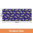 School Bus and Stop Signs Blue Pattern Diatomite Bath Mat, Stone Bath ...