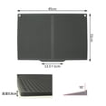 thumbnail image 2 of BUYISI Silicone Drain Pad Drying Mat with Drain Lip For Kitchen Tableware 45X31cm Black, 2 of 8