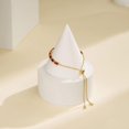 thumbnail image 6 of 18K Gold-Plated Cubic Zirconia Rectangle Micro Pave Smooth Slider Bracelet Multicolor T120, 6 of 9