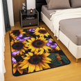 thumbnail image 2 of Erosebridal Flying Butterfly Rugs For Bedroom 5x7,Spring Garden Living Room Decor,Flower Room Decor, 2 of 5