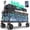 Blue, variant on Sekey 48" Collapsible Wagon, 300L Heavy-Duty Cart with 440lbs Capacity, All-Terrain Wheels & Drink Holders,Khaki