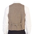 thumbnail image 3 of Gioberti Men's 6 Button Slim Fit Formal Herringbone Tweed Vest, 3 of 5