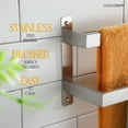 thumbnail image 3 of KOKOSIRI Hand Towel Bars 16 Inches Bathroom 2-Tiers Ladder Towel Rails Towel Holders Wall Mounted Towels Shelves Rack Brushed Stainless Steel, B5008BR-L16, 3 of 9