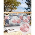 thumbnail image 2 of Outdoor Pillow Covers Throws Ocean Sea Turtle Starfish Coral,Waterproof Pillow Cases Pack of 2 Summer Watercolor Marine Life,Durable Cushion Cover Pillowcase for Patio Balcony Couch Garden, 2 of 7
