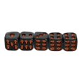 thumbnail image 1 of 5pcs Black Skull Dice Halloween Dice 3d Skeleton Dice Decorative Mini Skull Dice, 1 of 3