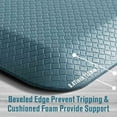 thumbnail image 2 of Carvapet Anti-Fatigue Floor Mat Cushioned Kitchen Comfort Mat, Waterproof Non-Slip Standing Desk Foam Mats and Rugs, Teal, 17.3"x60", 2 of 7