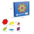 thumbnail image 4 of Fiudx Juego de Bloques de Madera, Rompecabezas de 155 Piezas con Formas Geométricas, Juguetes Educativos de Tangram, Diseño de Materiales Seguros, Experiencia de Aprendizaje Divertida, Entretenimient, 4 of 6