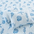 thumbnail image 4 of Levtex Home - Sandy Cove Quilt Set - Twin Quilt and One Standard Sham - Coastal Stripe - Blue White - Quilt (68x86in.) and Sham (20x26in.) - Reversible - Cotton, 4 of 7