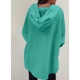 thumbnail image 3 of Sudadera con capucha SHEWIN Oversized para mujer verde menta, 3 of 4