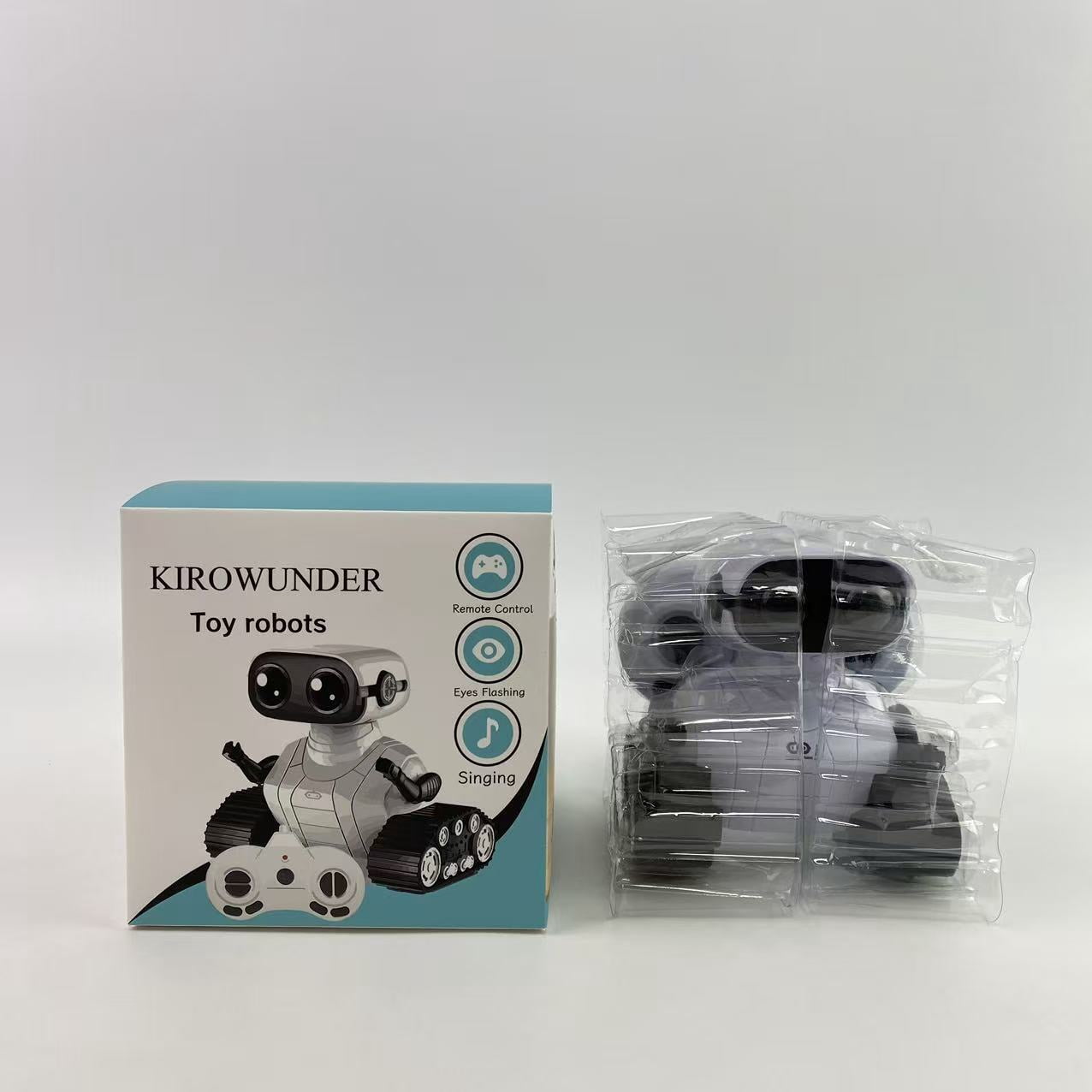 KIROWUNDER Toy robots,Robot Toys,Flexible RC Robots,Remote Control Robot Toys with Dancing Singing Music and LED Eyes