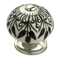 thumbnail image 2 of Crystalled Black/White/Cream Ceramic Cabinet Knob { Pack of 10 } By Mascot Hardware, 2 of 7