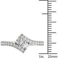 thumbnail image 4 of 1/2 Carat T.W. Diamond 10kt White Gold Two-Stone Bypass Band, 4 of 5
