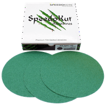 Automotive Sandpaper 40 grit, Premium Film Backed Abrasive, 6 inch Hook & Loop Discs, 25 pack