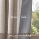 thumbnail image 3 of Cortinas opacas RYB HOME con textura de lino 100% para dormitorio, 3 of 7