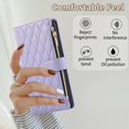 thumbnail image 7 of Dteck Crossbody Wallet Case for Samsung Galaxy S22, 6-Card Holder Elegant Soft PU Leather Magnetic Buckle Shoulder Strap Zipper Pocket Handbag Purse Phone Case,Light Purple, 7 of 7