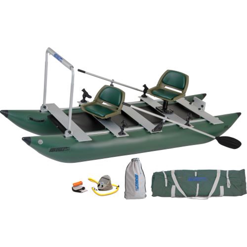 Sea Eagle 375FC FoldCat Inflatable Pontoon Boat Pro Angler Guide