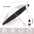 thumbnail image 5 of HLONK Inverted Umbrella with Carabiner Handle  Wind Proof Umbrellas For Rain  46 Inch Portable Reverse Folding Umbrella  Car Umbrella for Women Men  10 Ribs, 5 of 5