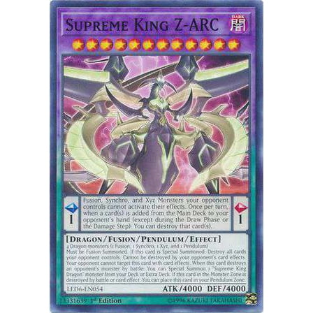 YuGiOh Legendary Duelists: Magical Hero Common Supreme King Z-ARC LED6-EN054