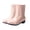 Khaki Boots for Women, variant on hopeusnice Women Mid Calf Rain Boots With Glossy PVC Upper Low Heel Pull Tab For Wet Weather And Daily Commute Green 36