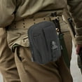 thumbnail image 4 of Yhmxh Riñonera táctica deportiva militar para exteriores, 2 unidades, cinturón de estrategia deportiva, monedero, funda para teléfono móvil de 6 pulgadas, estilo militar, 4 of 5
