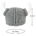 thumbnail image 3 of Hat Handmade Medieval Wool Beanie ; 1x Adult Hat, 3 of 8