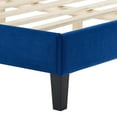 thumbnail image 5 of Modway Neena Performance Velvet Queen Bed in Navy, 5 of 9