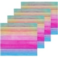 thumbnail image 2 of Paint Wood Rainbow Color Washcloth 12x12in Set, 4 Pack Absorbent Cotton Towel Square Kitchen Dishes Towels, Soft Cleaning Face Hand Towel Fast Drying, 2 of 7