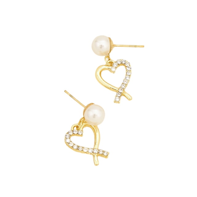 Pendientes del día de San Valentín para mujer Pendientes de corazón para niñas Pendientes colgantes de corazón Regalos del día de San Valentín para ella Pendientes de corazón