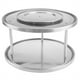 thumbnail image 1 of Bandeja organizadora giratoria de dos niveles, estante de cocina de especias inoxidable, almacenamiento giratorio de despensa, 1 of 7