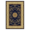 thumbnail image 2 of Radici Usa Noble Area Rug 1419 Navy Blue Scrolls Vines 9' 10" x 12' 10" Rectangle, 2 of 2