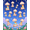 Pink, Pattern 4, variant on ODIKA 8'x10' Machine Washable Non-Slip Area Rug, Circus Carnival Menagerie Aerial Voyage Enchanted Sky Motif High Traffic Rug, Blue, 682659