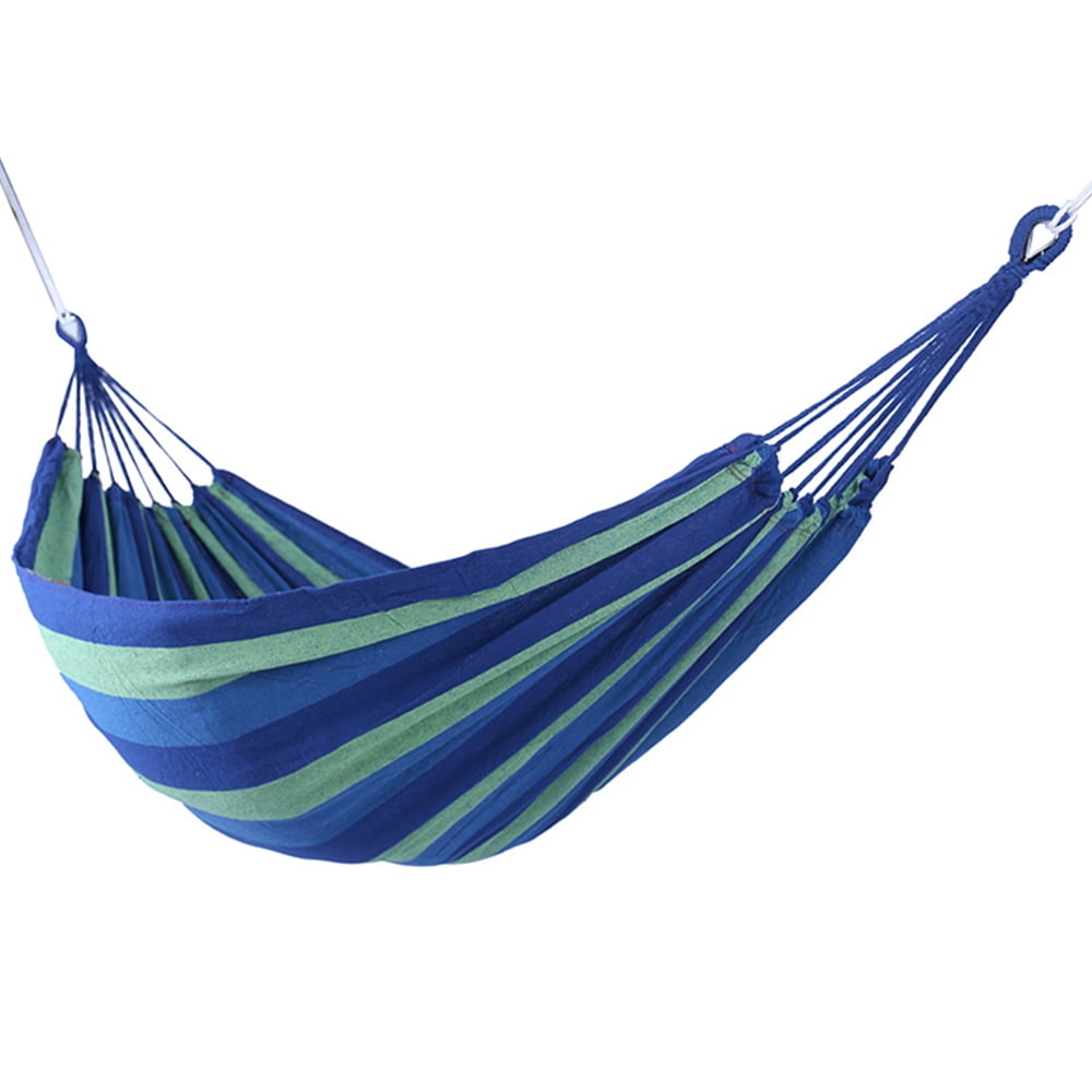 Portable Indoor/Outdoor Hanging Garden Canvas Hammock Canvas Bed Camping Hanging Porch Backyard Swing Chair Travel