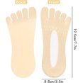 thumbnail image 2 of Women's 5-Pair Non-Slip Toe Socks with Gel Tab, 2 of 4