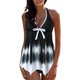 thumbnail image 4 of Conjunto de tankini con tiras en la espalda con estampado conservador para mujer Trajes de baño de dos piezas Traje de baño OAVQHLG3B Store lin121212, 4 of 4