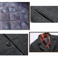 thumbnail image 4 of Gabardina de mezcla de lana para hombre con bufanda de lana suave al tacto desmontable, cálida gabardina de invierno, 4 of 5