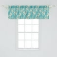 thumbnail image 2 of Floral Window Valance, Vintage Spring Branches Blossoms Pattern, Curtain Valance for Kitchen Bedroom Decor with Rod Pocket, 54" X 18", Grey Yellow Sea Blue, by Ambesonne, 2 of 2