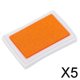thumbnail image 1 of 5 Almohadillas de Tinta Corea Papelería Manualidades DIY para Papel Tela Madera Naranja Y Amarillo 5 piezas, 1 of 10