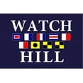 thumbnail image 2 of Watch Hill, Rhode Island  Nautical Flags, Stretched Canvas Wall Art by Lantern Press Sold by ArtCom, 2 of 5