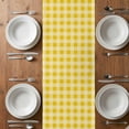 thumbnail image 4 of Table Runner 36 Inches Long for Kitchen Dining, Yellow Truck Dresser Scarf Farmhouse, Dining Table Decorations for Wedding/Parties, Spring Bees Honey Daisy Buffalo Plaid 13 x 36 In, 4 of 8