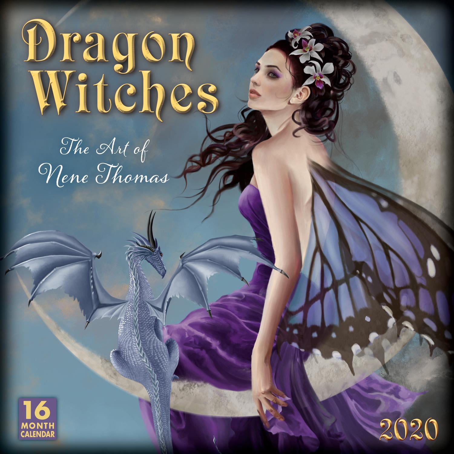 2020 Dragon Witches the Art of Nene Thomas 16Month Wall Calendar By