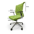 thumbnail image 4 of Ambesonne Bicycle Office Chair Cover Stretchable High Back, Vibrant 2 Wheel Items, Lime Green and Yellow, 4 of 6