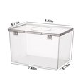 thumbnail image 3 of 2025 New Storage Box Savings Up to 65% off Airtight Bread Storage Containers Bread Box Plastic Reusable Loaf Cake Clear Bread Dispenser Fresh Bread Organizer Bin - Clear, 3 of 8