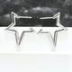 thumbnail image 4 of Non-Tarnish 304 Stainless Steel Stud Earrings for Women Star Stainless Steel Color 31x26x2.2mm, 4 of 5