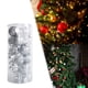 thumbnail image 1 of Adornos de bolas de Navidad BLESIY decoración colgante de Plata 24 piezas, 1 of 8